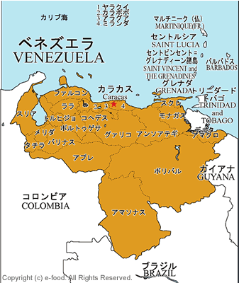 ベネズエラ地図